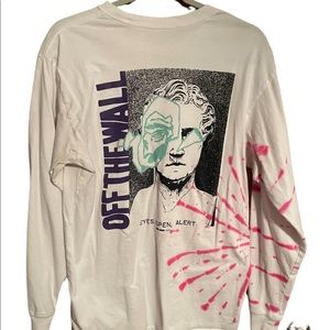 White/Pink Tie Dye Vans Long Sleeve